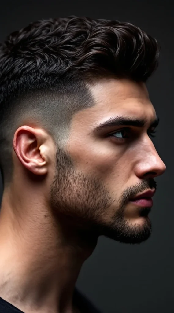 Curly Fringe with Tapered Sides