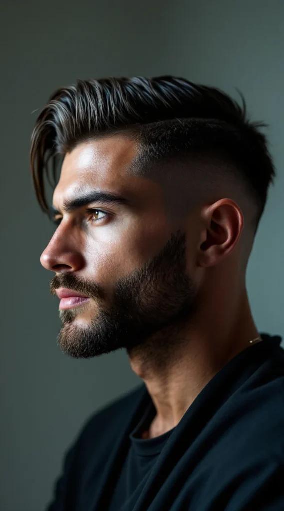 Ivy League Style with Mid Taper Fade