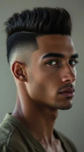 High Taper Fade with Spiky Hair