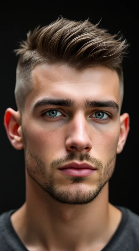 Buzz Cut with Mid Taper Fade