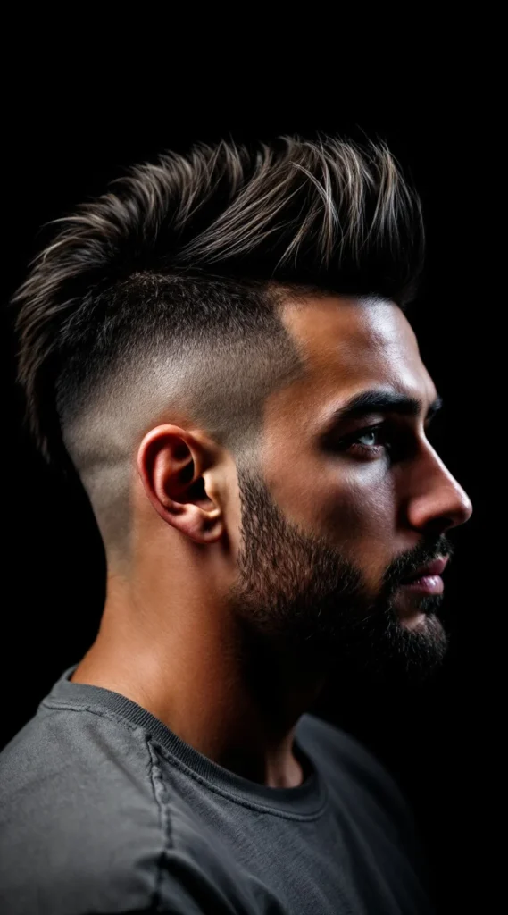 Mid Fade with Mohawk