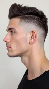 High Taper Fade with High Volume