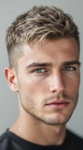 Short and Textured Top with Tapered Sides