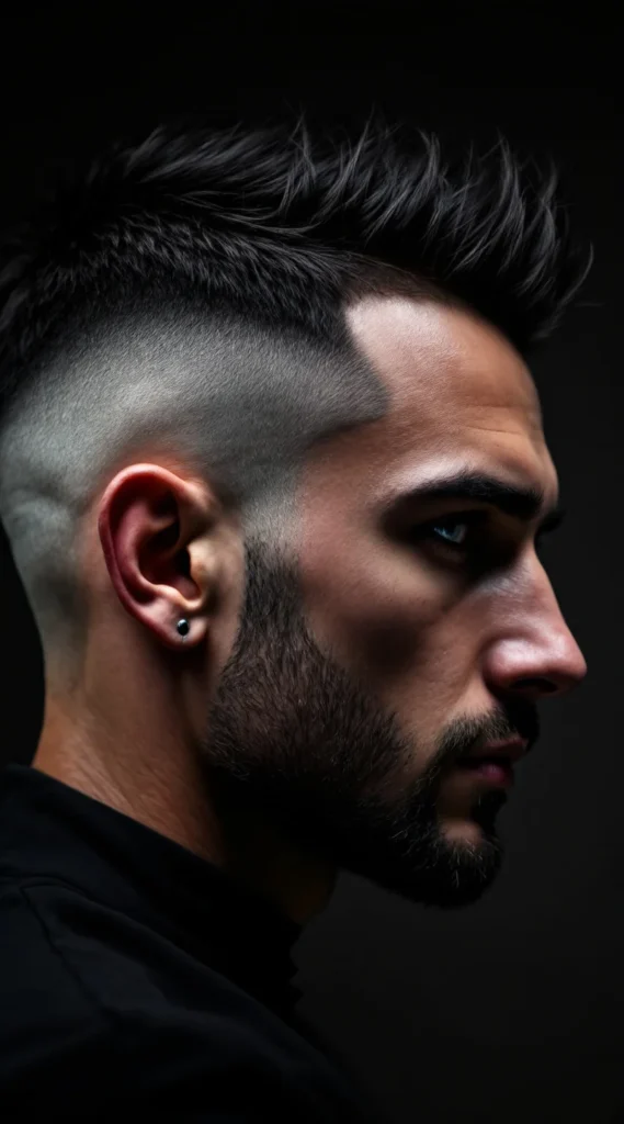 Short Spiky Top with Fade