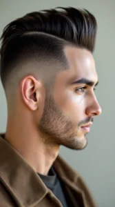 High Taper Fade with Loose Wave