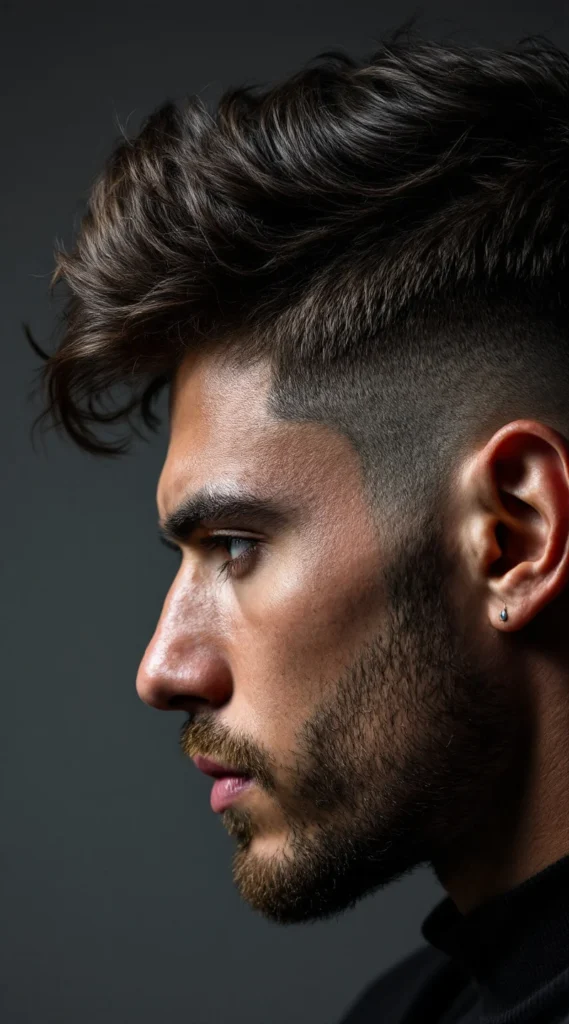 Shaggy Top with Mid Fade