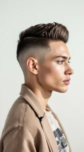 High Taper Fade with Mid Fade Transition