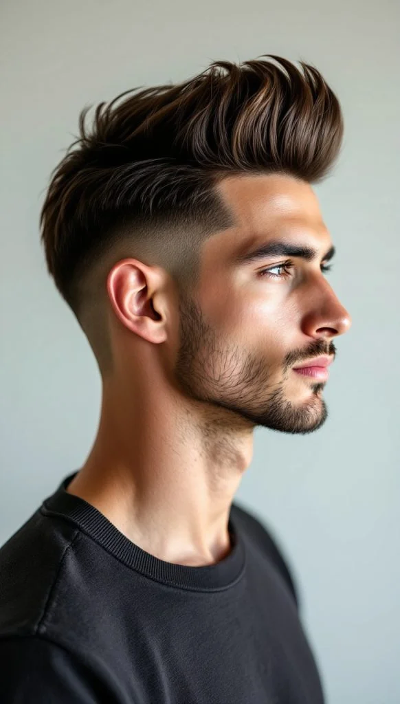 High Blowout Taper Fade