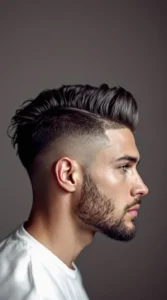 Faux Hawk with High Taper Fade