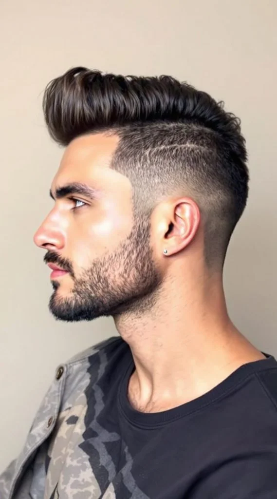 Modern Quiff with Ninja Low Taper Fade