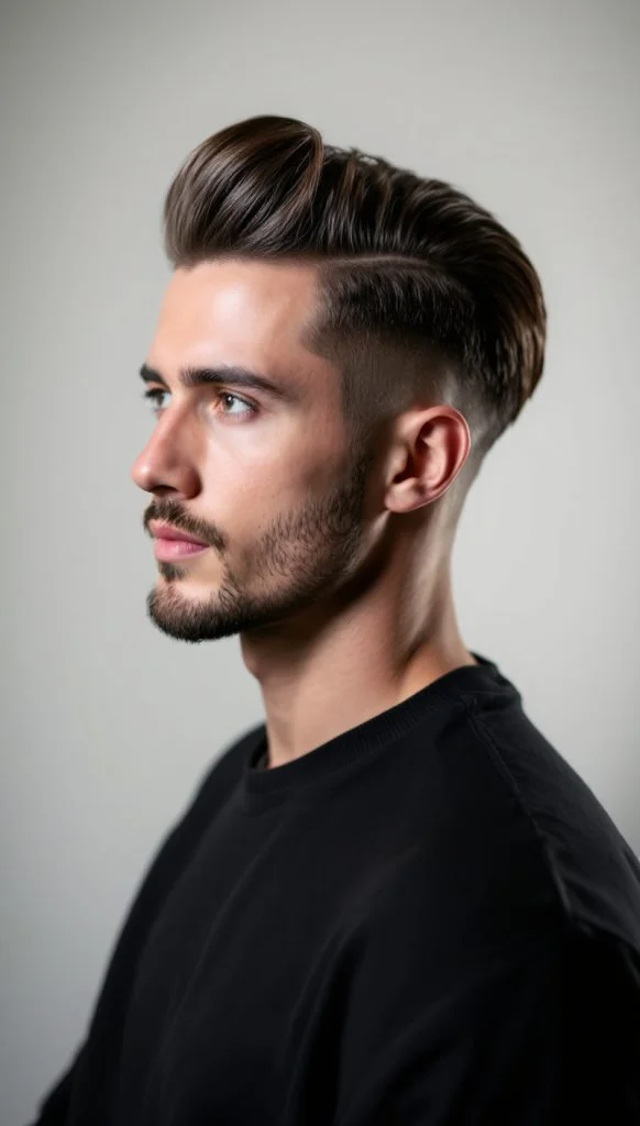 Pompadour Blowout Taper Fade
