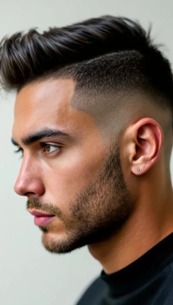 Low Taper Fade with Buzz Cut
