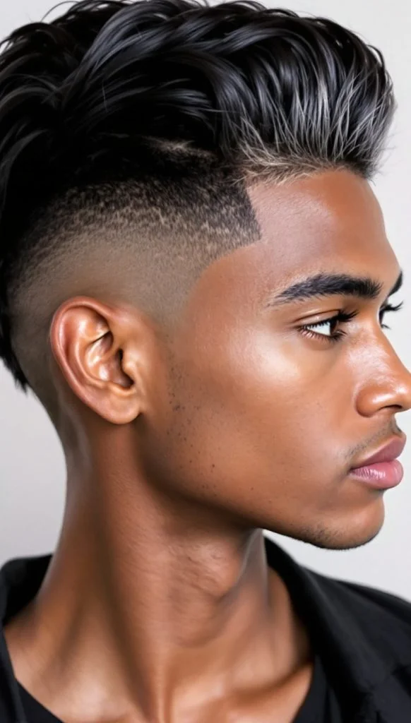 Low Taper Fade with Caesar Cut