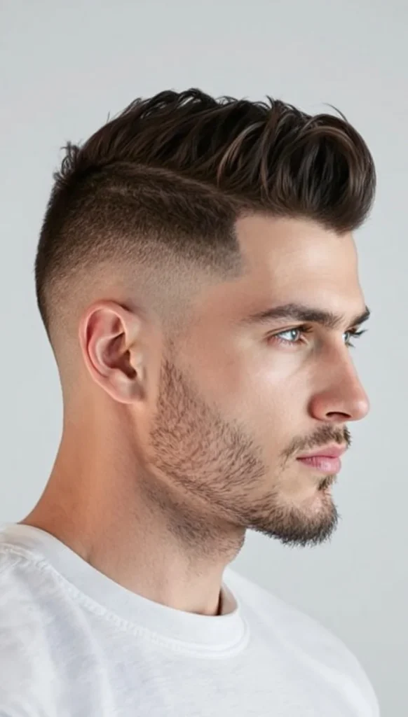 Low Taper Fade with Faux Hawk