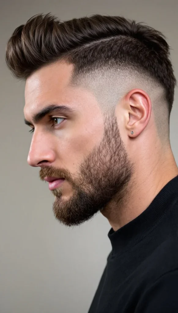 Low Taper Fade with Textured Quiff