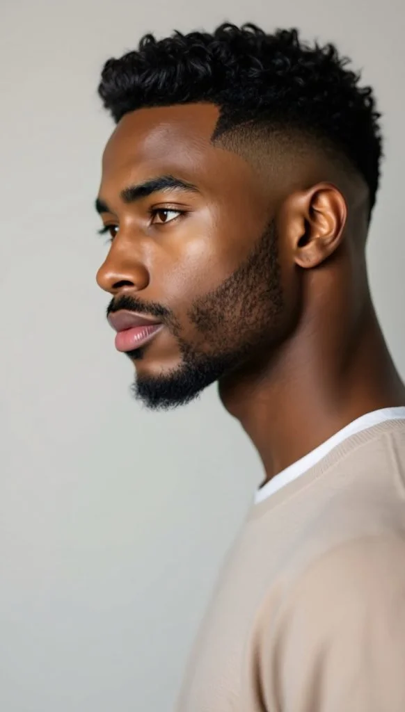 Low Taper Fade with Textured Waves