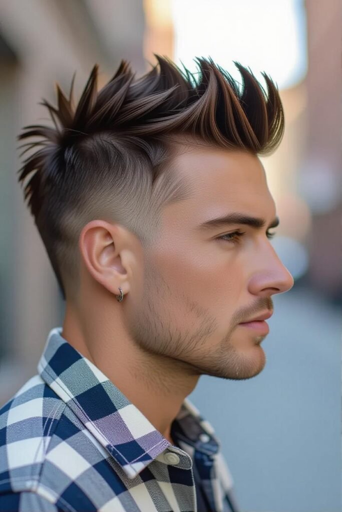 Faux Hawk Taper Fade