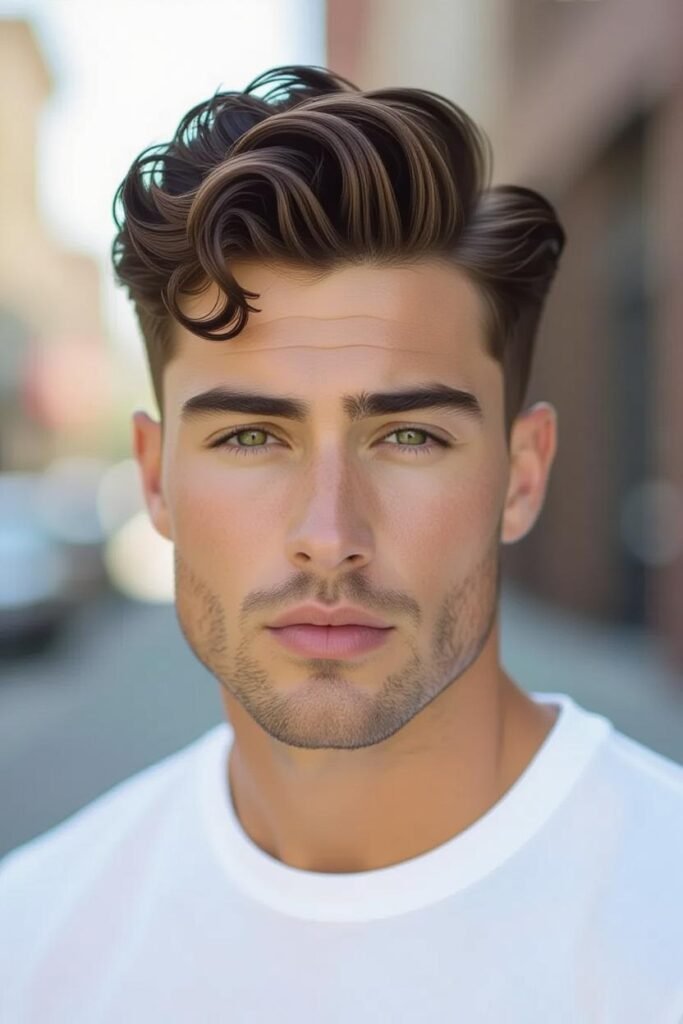 High Taper Flat Top Curls