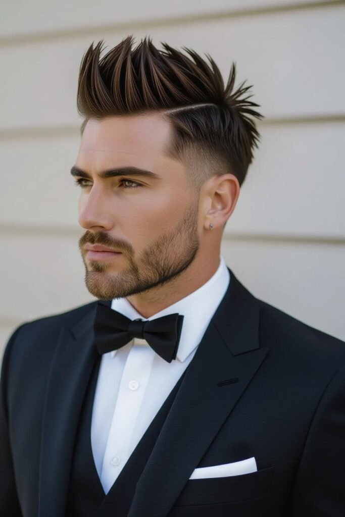 High Taper with Faux Hawk