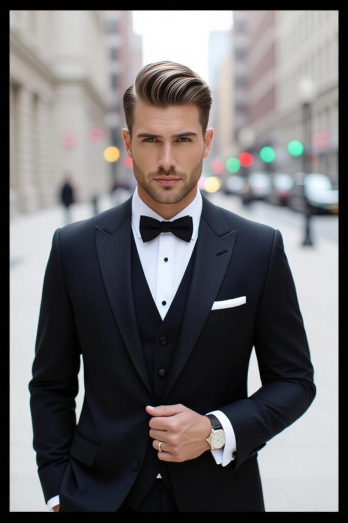 High Taper with Voluminous Quiff