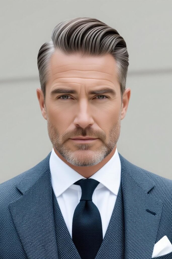 Low Taper Fade Comb Over