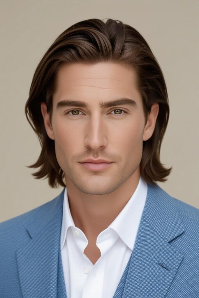 Low Taper Fade Middle Part