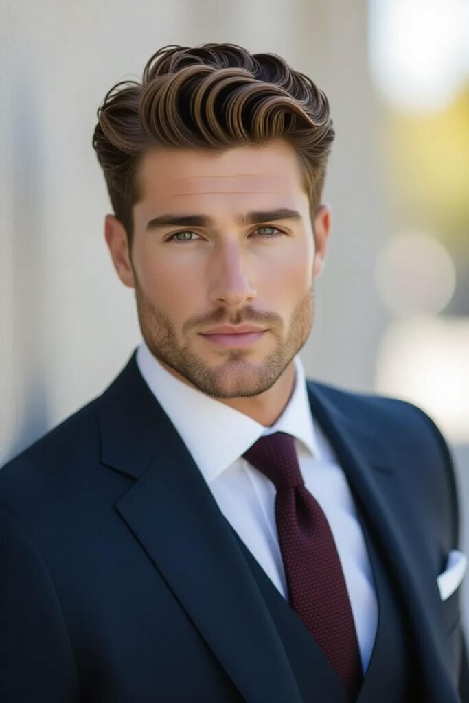 Mid Taper with Comb Over