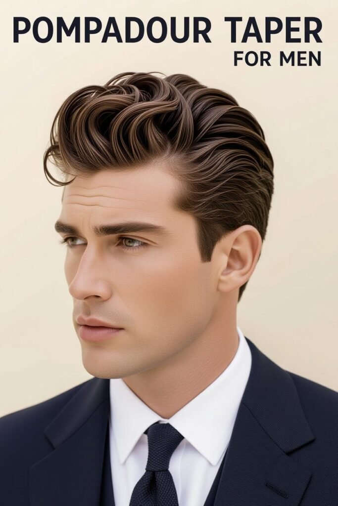 Pompadour Taper Curly