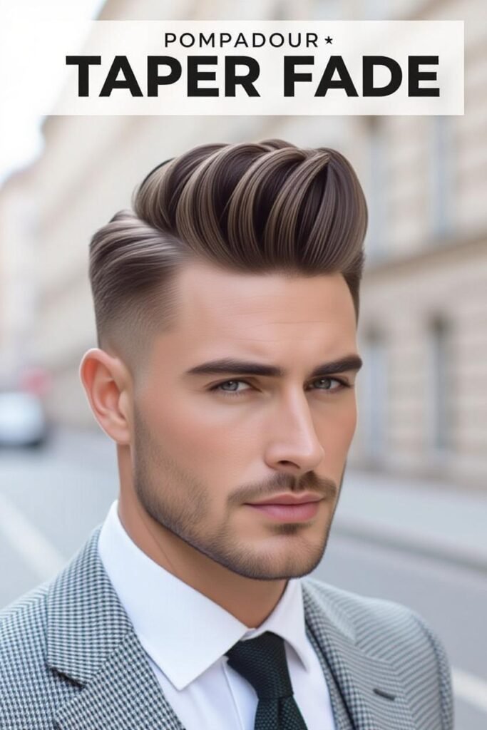 Pompadour Taper Fade