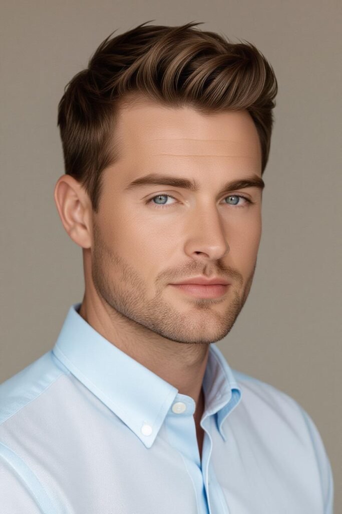 Short Hair Blowout Taper