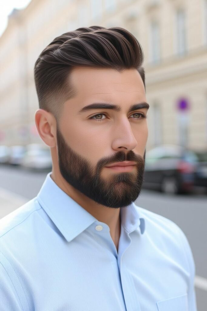 Side Part Taper Fade