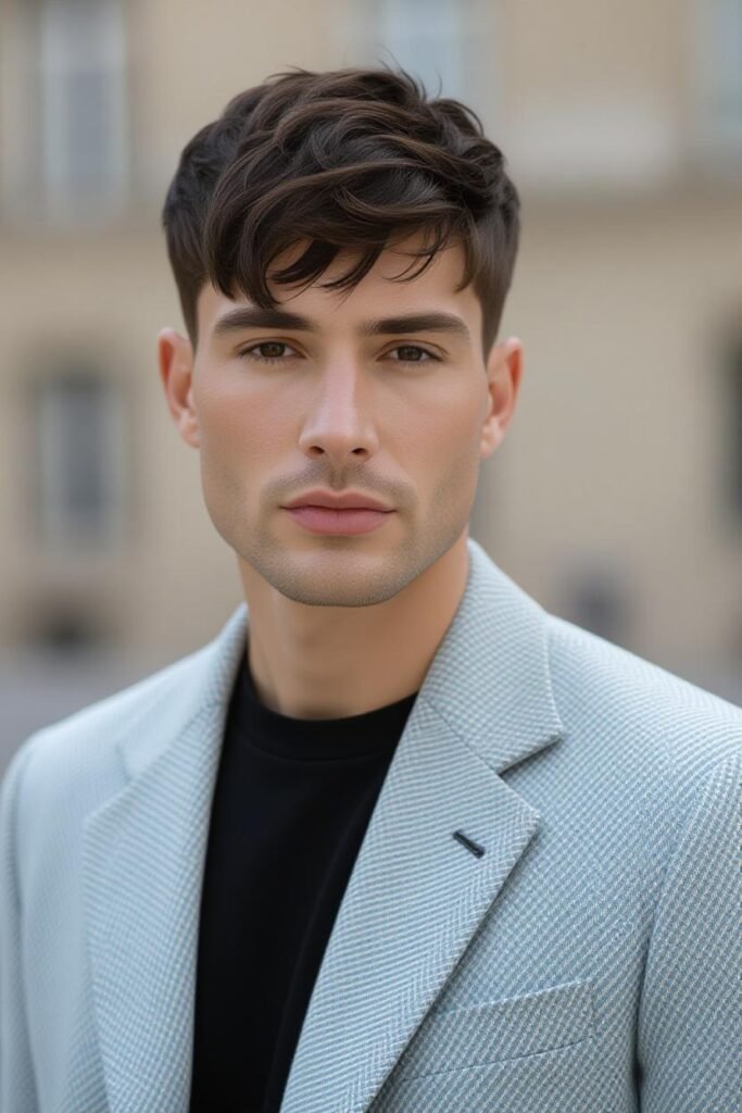 Textured French Crop with Low Taper Fade